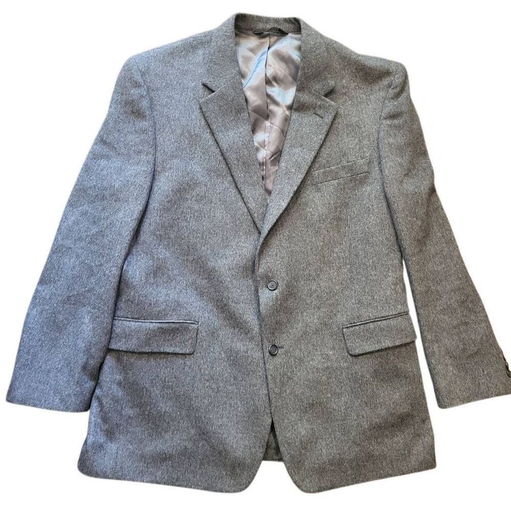 Jos. A. Bank Blazer Men's 48 Long Grey Camel Hair Sport Coat Warm Classic